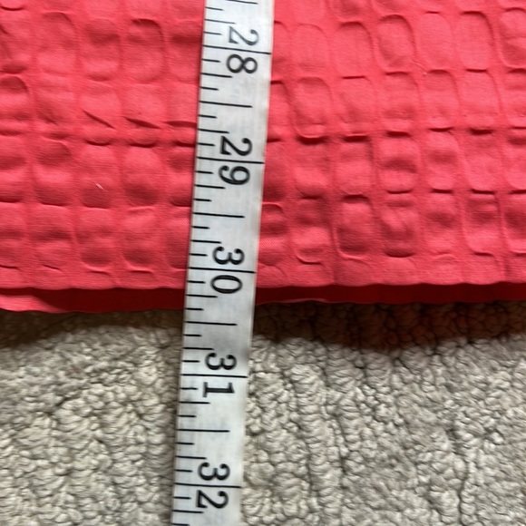 NWT J. Crew Factory (4) Lorelei coral strapless textured cotton dress - Picture 7 of 11